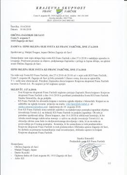 IZPIS SKLEPA SEJE 27.6.2018
